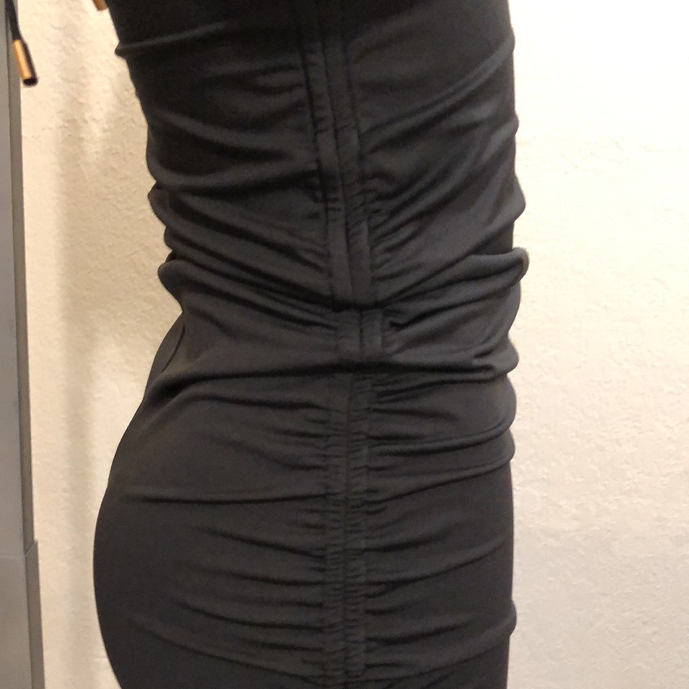 Rare London Black Drawstring Ruched Cyclistsuit - Picture 6 of 15